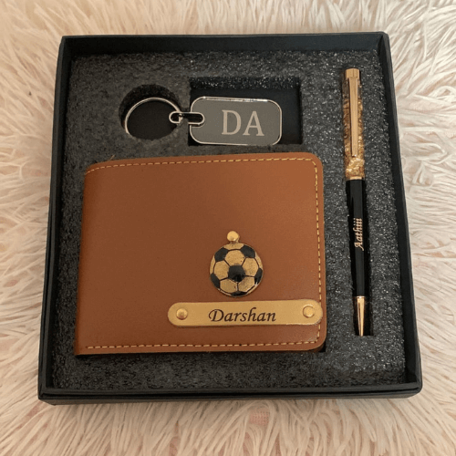 Customised Wallet+Keychain+Pen Combo
