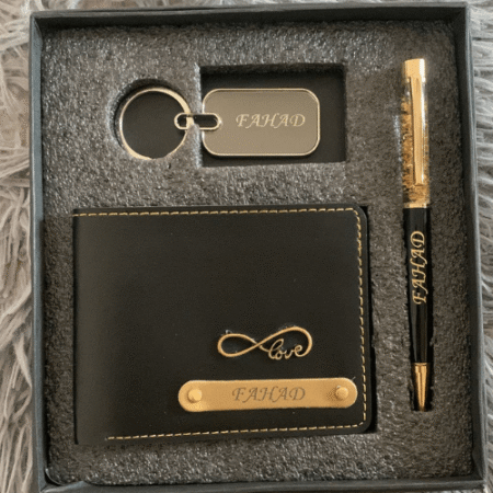 Customised Wallet+Keychain+Pen Combo
