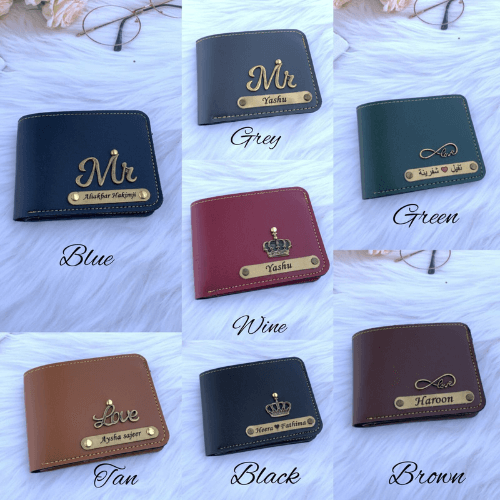 CUSTOMIZE NAME & CHARM FAUX WALLET