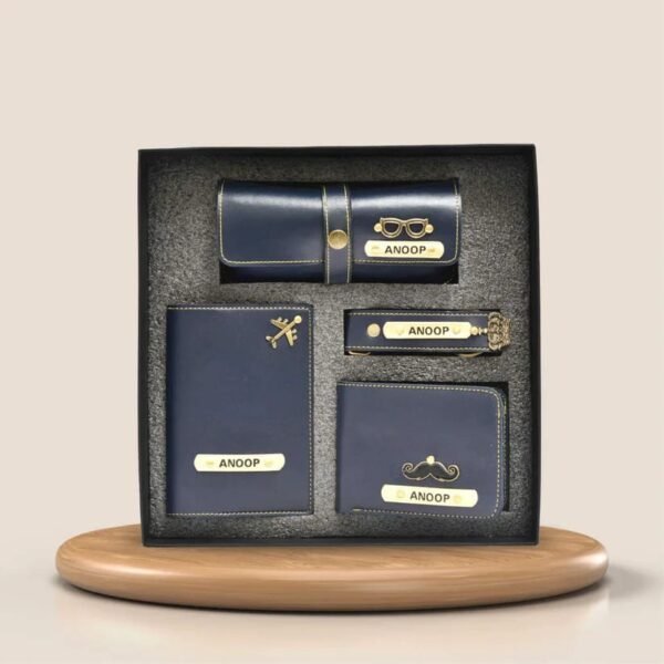 Customised 4 in one mens wallet combo hamper