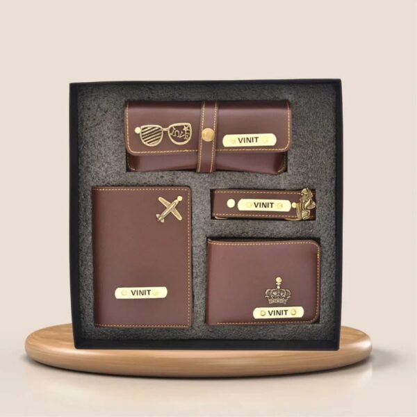 Customised 4 in one mens wallet combo hamper