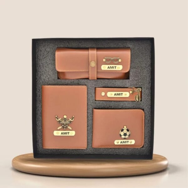 Customised 4 in one mens wallet combo hamper