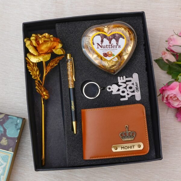 Customised Heart Chocolate Combo