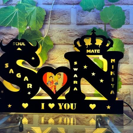 Customized Couple Initial Night Lamp