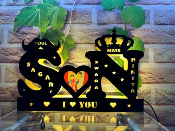 Customized Couple Initial Night Lamp
