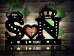 Customized Couple Initial Night Lamp