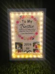 Personalised LED Photo Frame With Pearl