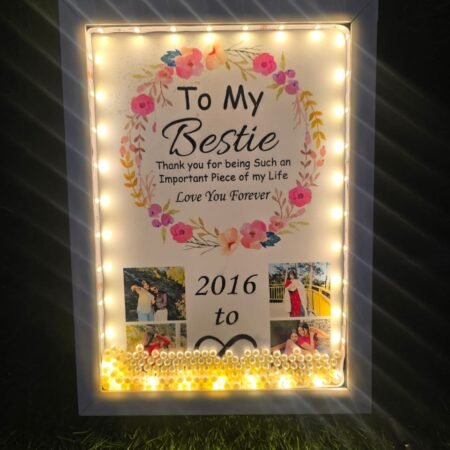 Personalised LED Photo Frame With Pearl