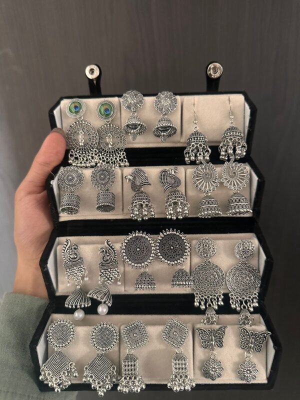 12 & 16 Pair Jhumka Set