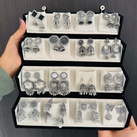 12 & 16 Pair Jhumka Set