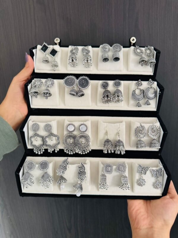 12 & 16 Pair Jhumka Set