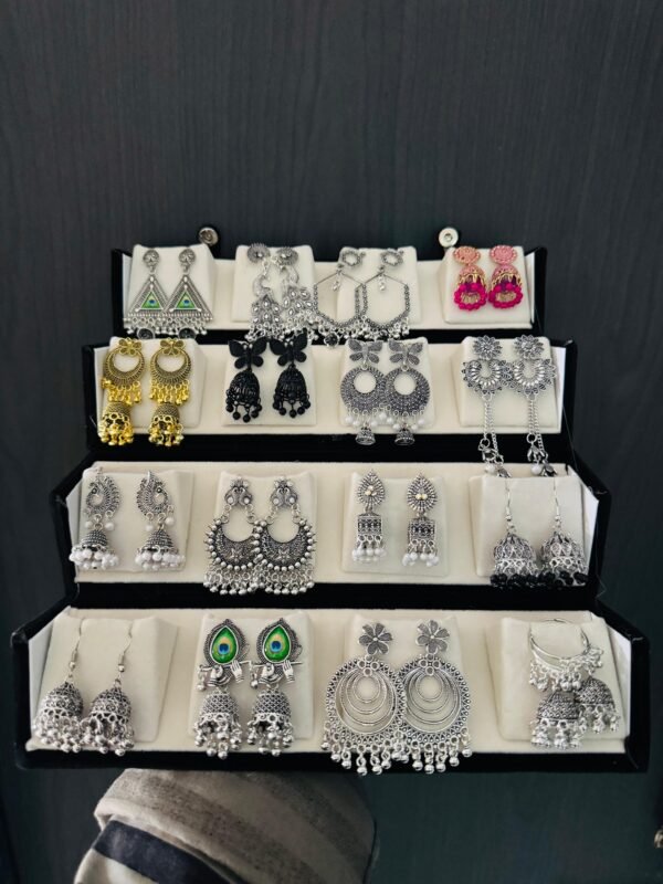 12 & 16 Pair Jhumka Set