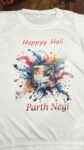 Holi Special Personalised Photo T-Shirt 👕