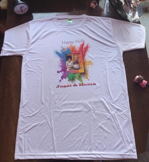 Holi Special Personalised Photo T-Shirt 👕