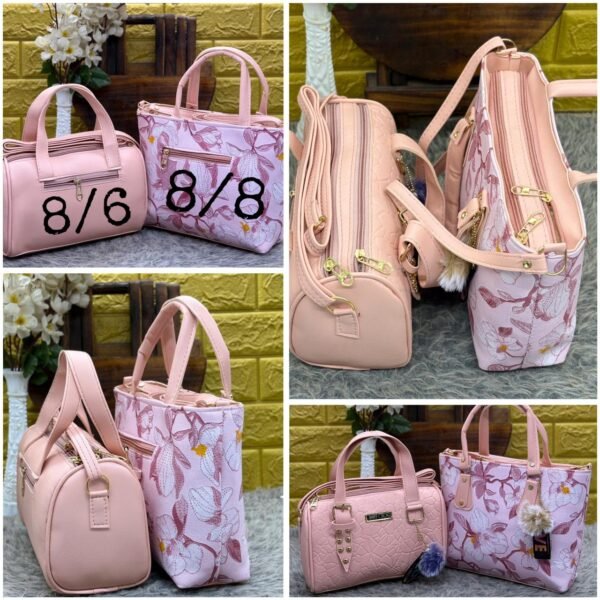 Ladies Flower Duffle Sling Bag Combo-2