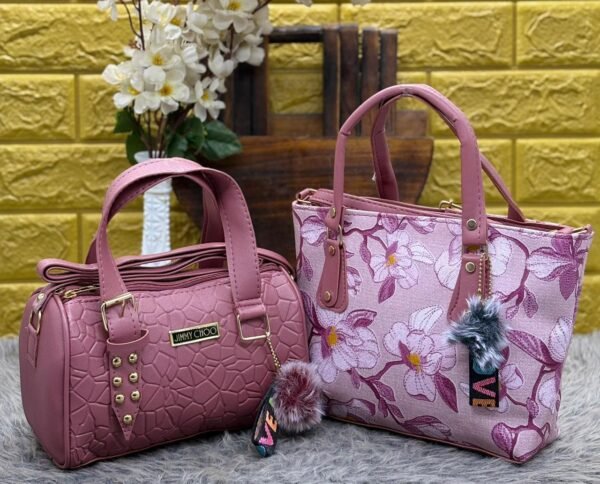 Ladies Flower Duffle Sling Bag Combo-2