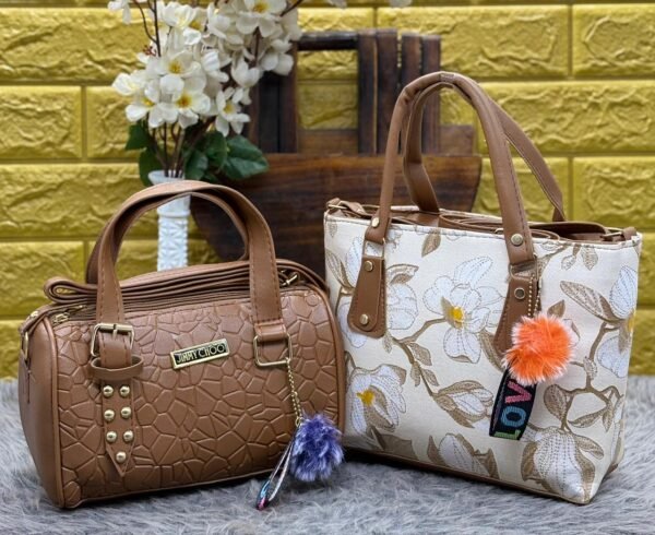 Ladies Flower Duffle Sling Bag Combo-2