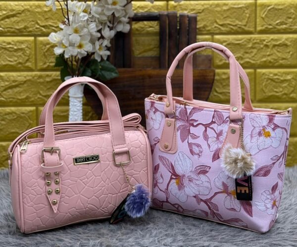 Ladies Flower Duffle Sling Bag Combo-2